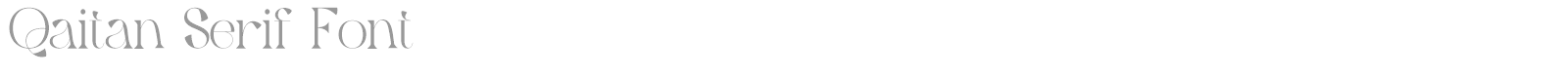 Qaitan Serif font preview